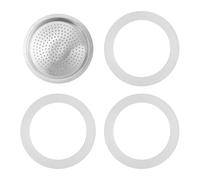 Jkjlorey 50ML Replacement Gaskets and Filter for 1 Cup Moka/Break/DAMA/Mini Express Espresso Makers