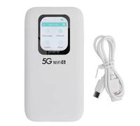 Jkjlorey 5G Mobile Hotspot WiFi 6 Device-SIM Card Slot, 1.25Gbps Upload Speed, Long Battery Life, 2.4GHz/5.8GHz Dual Band for Travel