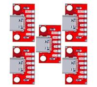 Jkjlorey 5PCS/Lot USB Type-C Breakout Board Serial Basic Breakout Female Connector Type PCB Converter Board