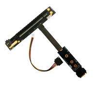 Jkjlorey 64Gbps PCIe 4.0 X4 90 Degree PCI-E 16X to M2 M.2 for NVME SSD Riser Cable Gen4 / 3 GPU Motherboard Extender Es CPU