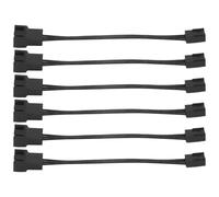 Jkjlorey 6Pcs 4Pin PWM to 3Pin Standard Fan Adapter Cable