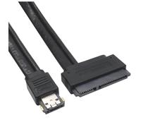 Jkjlorey 7+15Pin HDD to Power ESATA Adapter HDD to Power ESATA Adapter Power ESATA USB 2.0 5V 12V Adapter Cable