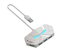 Jkjlorey 7 Ports USB 3.0 Type C HUB Expander 5Gbps High Speed OTG Adapter Docking Station for Laptop Hard Drive Mouse Keyboard A