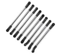 Jkjlorey 8Pcs Metal Link Rod Pull Rod Wheelbase for 1/10 RC Crawler Car Axial SCX10 90027 D90 D110 CC01 MST
