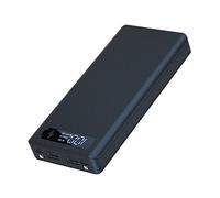 Jkjlorey 8X18650 Battery Charger Box Power Bank Holder DIY Shell Dual USB 18650 Battery Storage Box, Standard Charge Black