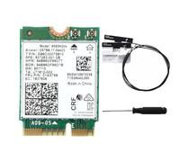 Jkjlorey 9560NGW WiFi Card+2XAntenna 1730Mbps Wireless 9560AC 2.4G 5G Dual Band BT5.0 802.11AC M.2 CNVI 9560NGW Wireless Card