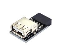Jkjlorey 9Pin to 1 Port USB Adapter Connector PC Internal Motherboard 9Pin to USB2.0 Type A Female Converter for Desktop Computer Easy to Use