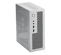 Jkjlorey A09 HTPC Computer Case Mini ITX Gaming PC Chassis Desktop Chassis USB2.0 Computer Case Home Computer Case Silver