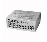 Jkjlorey A09 HTPC Computer Case Mini ITX Gaming PC Chassis Desktop Chassis USB3.0 Type-C Computer Case Home Computer Case Easy Install Easy to Use Silver