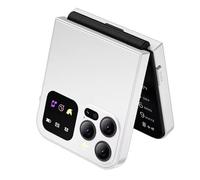 Jkjlorey A50 Pro Flip Phone Dual SIM Card GSM 2.4 Inch Screen Foldable Mobile Phones Type-C Automatic Call Recording White