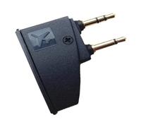 Jkjlorey Airline Travel Headphone Plug Flight Headphone Adapter 3.5 Mono Plug to 2X3.5 Plugs Compatible with QC45 QC35 QC3 QC25 QC20