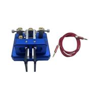 Jkjlorey Automatic Morse Dual-Paddle Telegraph Key CW Key for Ham Radio Users for Amateur HAM RADIO CW Paddle Key Amateur Easy Install Blue