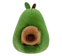 Jkjlorey Avocado Capybara Plush Toy Realistic Capybara Stuffed Animal Soft Stuffed Capybara Avocado Food Plushie Pillow Doll 35cm