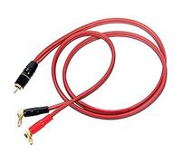 Jkjlorey Banana Plug to Speaker Cable,Speaker Wire Male to Banana Plugs(2Banana) 4N OFC HiFi Speaker Wire 2M