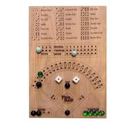 Jkjlorey Baseball Dice Board Game Wooden Dice and Board Game Interactive Double Table Game Fun Sports Toy