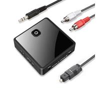 Jkjlorey Bluetooth Audio Transmitter Receiver AUX Optical Wireless Audio Adapter forSpeaker