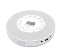 Jkjlorey Bluetooth CD Player Portable Stereo Sound System Rechargeable Playback CD/CD-R/CD-RW/MP3 USB AUX IN Earphone Jack