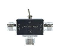 Jkjlorey Coaxial Switch 2 Way Manual Coaxial 100W 0-50MHz Versatile Switching Capability Power Handling SO239 Connector