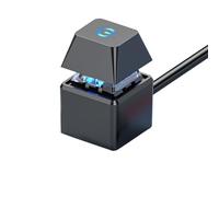 Jkjlorey Computer Switch PC Motherboard External Start LED Light Power ON/OFF Square Button 2M Extension Cable Easy to Use Black