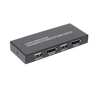 Jkjlorey DisplayPort KVM Switch, 4K@60Hz DP USB Switcher for 2 Computer Share Keyboard Mouse Printer and Ultra HD Monitor