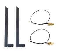 Jkjlorey Dual Band 6Dbi Wireless WiFi Antenna RP-SMA+MHF4 Pigtail Cable for AX200 AC9260 NGFF M.2 Wireless Card WIFI/WLAN Modules