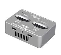 Jkjlorey Dual-Bay External Hard Disk Box Gen2X 20Gbps M.2 SSD Enclosure M/B M Key Solid Disk Case M.2 M.3 NVME PCI-E