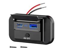 Jkjlorey Dual Quick Charge Replacement Spare Parts Accessories USB QC3.0 and PD3.0 RV USB Outlet 12V USB Charger Car USB Port 12 Volt USB Outlet Socket Accessories