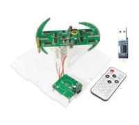 Jkjlorey Dual Spherical Rotating LED Kit Color Clock Display Remote Control Microcontroller DIY Electronic with Downloader Easy Install Easy to Use
