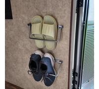 Jkjlorey Foldable Aluminum RV Shoe Rack Camping Storage Box Rack for Outdoor Use