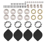 Jkjlorey For 2.4 Bambu X1/P1 Omnidirectional Self-Aligning Anti-Vibration Foot Strong Shock Absorption 3D Printer Foot Pad