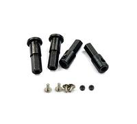 Jkjlorey for D12 1/10 RC Car Upgrade Parts Metal 5mm Front Wheel Hub Hex Adapter Combiner & Rear Axle Shaft Adapter,A