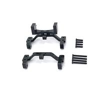 Jkjlorey for MN D90 D91 D96 MN99S 1/12 RC Car Upgrade Parts Metal Pull Rod Base Seat & Axle Up Servo Bracket Mount Accessories,Black