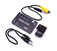 Jkjlorey FPV Recorder Mini FPV DVR Module NTSC/PAL Switchable Built-in Battery Video Audio FPV Recorder for RC Models Racing Easy to Use High Guality (A)