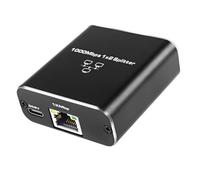 Jkjlorey Gigabit Ethernet Splitter 1 to 2 1000Mbps RJ45 LAN Internet Splitter for ComputerHub Switch Router Digital TV