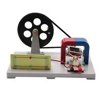 Jkjlorey Hand AC and DC Crank Generator Model, Demonstration Motor Generator Activity Model,Device Experimental Equipment