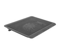 Jkjlorey Laptop Fan Cooling Pad with Big Fans, Portable Laptop Cooling Fan with 2 in 1 USB Port, Blue LED Light, Adjustable Stand