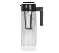 Jkjlorey Large Capacity Cold Brew Coffee Pot Cold Tea Pot with Filter Household Plastic Ice Coffee Pot, Easy Install A