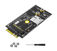 Jkjlorey M.2 Key B to A+E Adapter Card with NANO SIM Card Slot for 3G/4G/5G Module Supports USB 2.0/PCI-E 3042/3052 Card