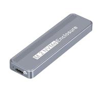 Jkjlorey M.2 NVME Enclosure Type-C SSD Enclosure USB3.2 20Gbps for 2230/2242/2260/2280 NVME SSD M Key External Case Box