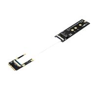 Jkjlorey M.2 NVME SSD to Mini PCI-E Adapter with FFC Cable for M.2 M-Key 2230/2242/2260/2280 NVME SSD Converter Extension Cord Easy to Use