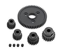 Jkjlorey Metal Spur Gear 54T 0.8 32P 3956 with 16T 18T 20T 21T Gear Set for 1/10 Slash Stampede Summit E-