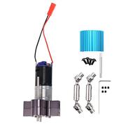 Jkjlorey Metal Transmission 370 Motor with Drive Shaft Upgrade Accessories for C14 C24 B24 B36 MN D90 MN99S RC Car,Titanium