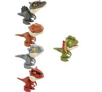 Jkjlorey Mini Dinosaur Toys Finger Biting Action Dinosaur Figures Toy Sets for Boys Kids Birthday Gift Cake Toppers