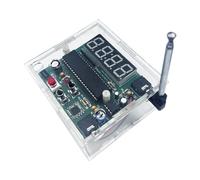 Jkjlorey Mini FM Digital Radio DIY Kit Digital Tube Display Radio Electronic Welding Practice Loose Parts Adjustable Frequency PCB Soldering Project Practice Solder Assembly