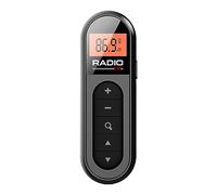 Jkjlorey Mini Pocket FM Radio With Backlight LCD Display Wired 3.5mm Headphones Easy To Use