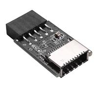 Jkjlorey Motherboard USB2.0 9Pin to TYPE-C A-KEY Front Connector Converter USB3.2 TYPE-E Interface Header Adapter Extender Card