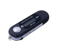 Jkjlorey MP3 Player USB Style Digital LCD Screen Bluetooth FM for Listen Music and Office Black