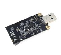 Jkjlorey Msata to USB 3.0 Solid-State Drive to Mobile Hard Drive ASM1153E Chip Plug and Play for Sizes 30 X 50 Black PC+Metal 1 PCS