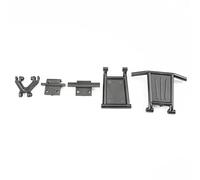 Jkjlorey New 1 Set for 124018 1/12 RC Car Upgrade Parts RC Car Front & Rear Bumper Anti-Collision Bar Spare Accessories