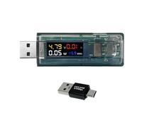 Jkjlorey NMMiner Miner 117KH/S USB Chain ESP32 Crypto Miner with Adapter BTC Solo Lottery Miner Ammeter USB-A Series Form Chain
